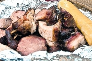 Jamaican Jerk Pork with festival