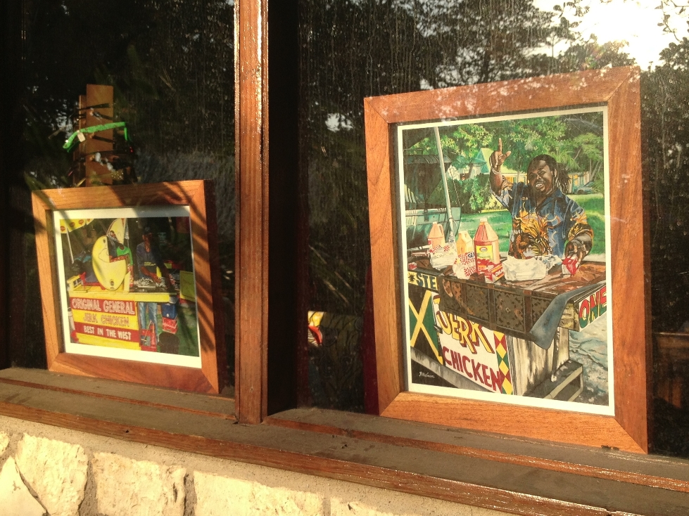 painting in window