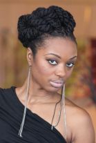 Chunky Twist Updo hair