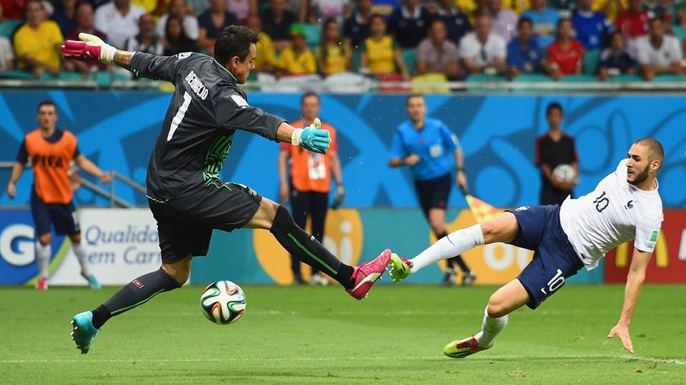 2014 FIFA World Cup - France's Benzema scores in the 67th minute.