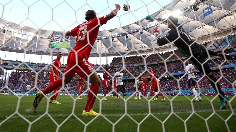 2014 FIFA World Cup - France's Olivier Giroud's opener was the country's 100th World Cup goal.