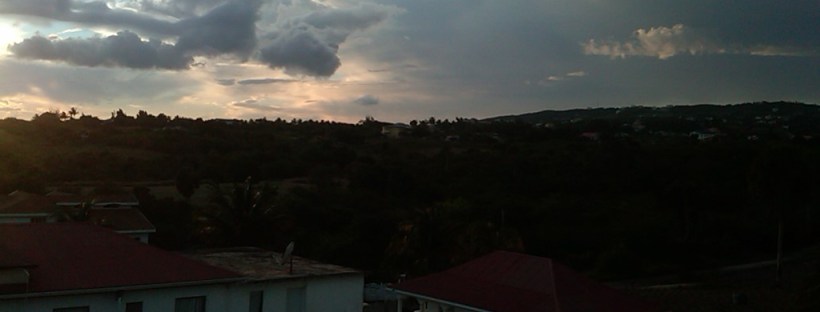 Watching the sunset from Lovers Leap Guest House