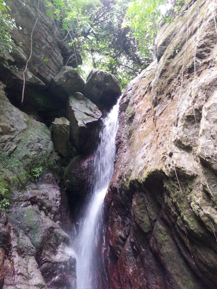 Waterfalls at Rafjam Bed and Breakfast. Courtesy of Poetess Denise Fyffe