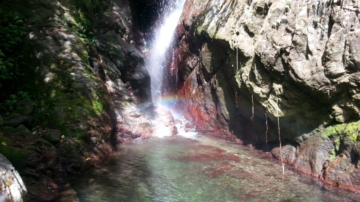 Waterfalls at Rafjam Bed and Breakfast. Courtesy of Poetess Denise Fyffe