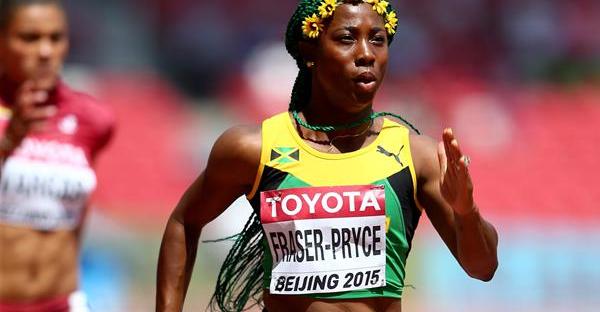 Shelly-Ann Fraser-Pryce wins the 100m finals