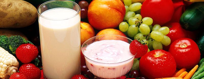 a healthy diet with fruits and vegetables