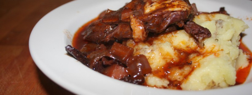 Jamaican Food: One Pot Coq au Vin with Garlic Mashed Potatoes Recipe