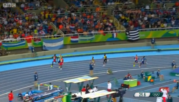 Rusheen McDonald in Men's 400m semi finals