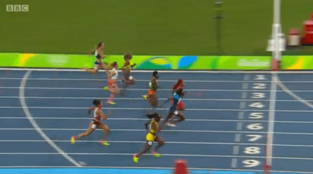 CHRISTANIA WILLIAMS in semi finals 100m