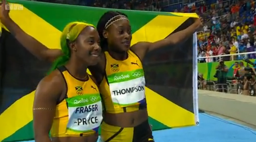 Rio 2016 Olympics: Elaine Thompson Gold and Shelly Ann Fraser Pryce Bronze In The Women’s 100m Finals