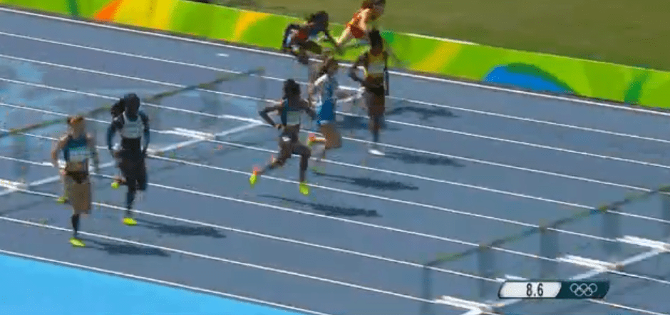 Shermane Williams in womens 100m hurdles at rio 2016 olympics