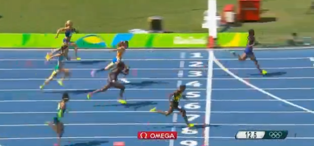 megan simmonds in womens 100m hurdles at rio 2016 olympics