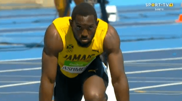 nickel ashmeade running in mens 200m at the rio 2016 olympics