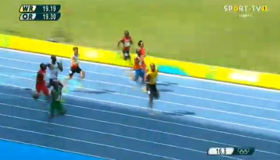 usain bolt in mens 200m at the rio 2016 olympics