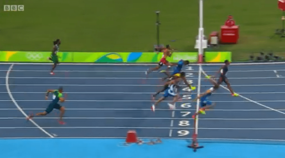 andrew riley at rio 110m hurdles semi finals