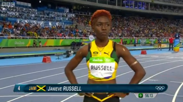 janieve russell To The Women’s 400m Hurdles Finals