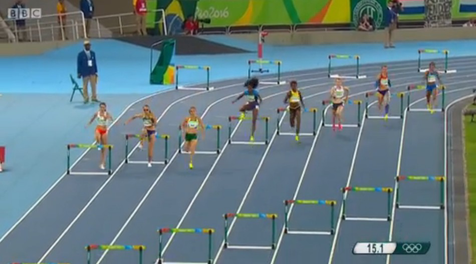 janieve russell To The Women’s 400m Hurdles Finals