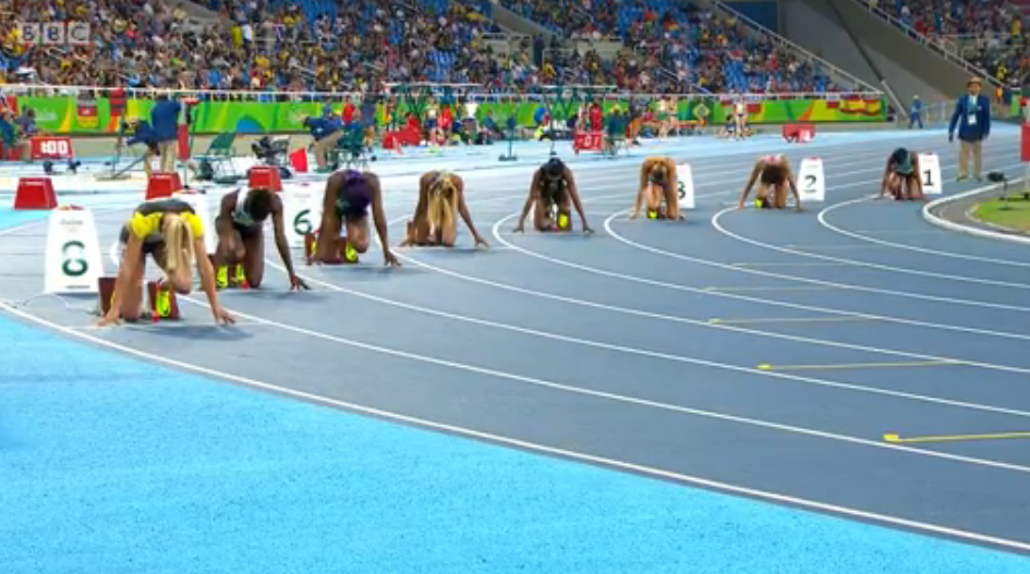 elaine thompson in 200m semi final
