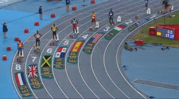 yohan blake at rio olympics 200m finals