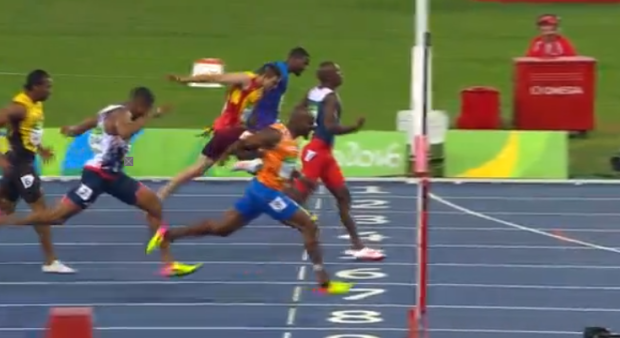 yohan blake at rio olympics 200m finals