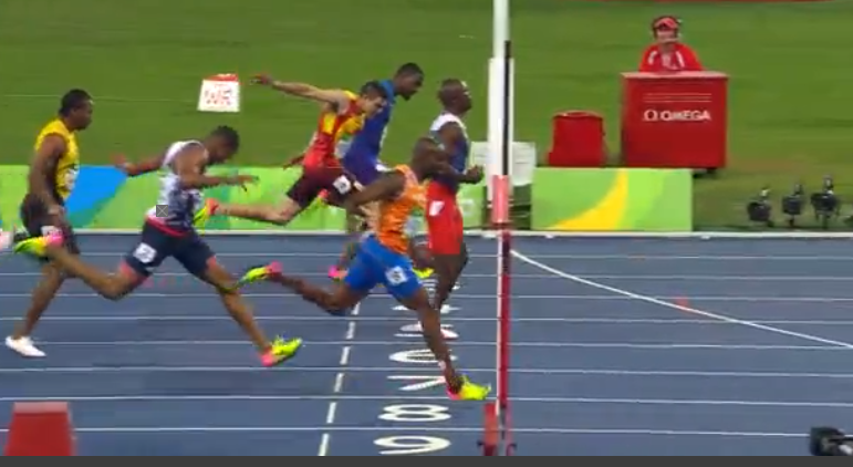 yohan blake at rio olympics 200m finals