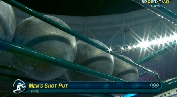 ODayne Richards throwing in the Men's Shot Put Final at ‪#‎Rio2016‬ ‪#‎Olympics