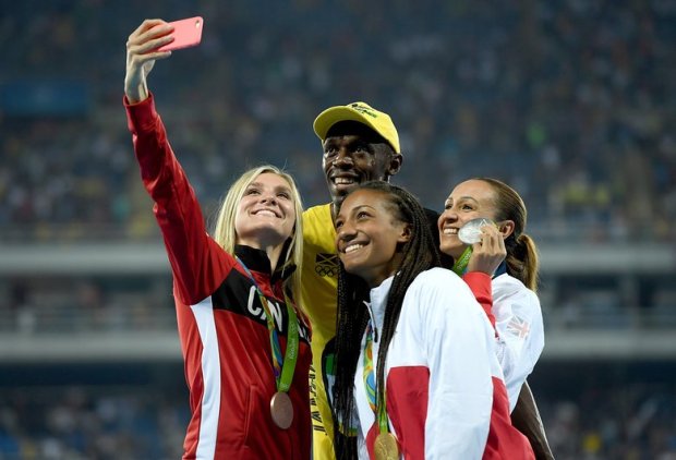 usainbolt taking pictures