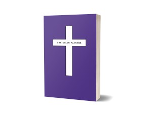 Christian Planner | Undated Daily Planner, Prayer Journal, Gratitude, Expense, Meal, Password & Monthly Reflection Tracker for 12 Months Coverage| Hard Cover | Purple Cross | 200 pages