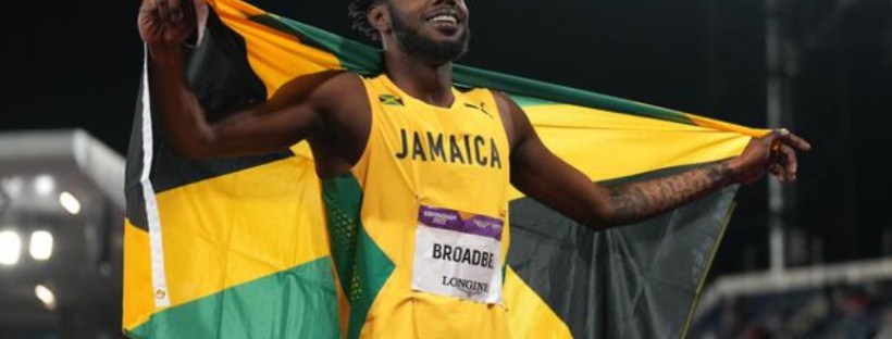 Paris 2024 Olympics - Athletics - Jamaica's Rasheed Broadbell mens 110m hurdles